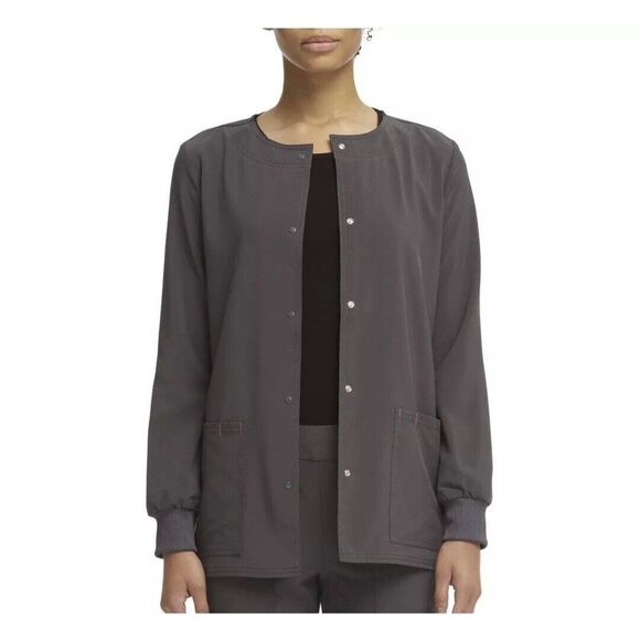 Scrubstar Jackets & Blazers - Scrubstar Scrub Jacket Womens Large Black Warm Up Pockets‎ / Size  XS